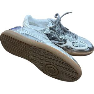 Alohas TB.490 Rife Shimmer Sneakers Silver & Cream Leather Women’s 39 (US 8–8.5)